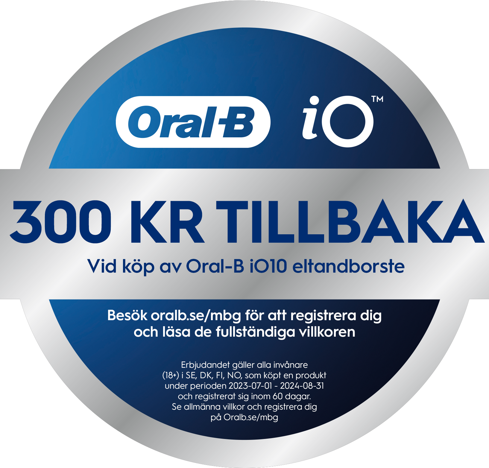 300:- tillbaka vid köp av en iO10 mellan 1 juli 2023 – 31 augusti 2024